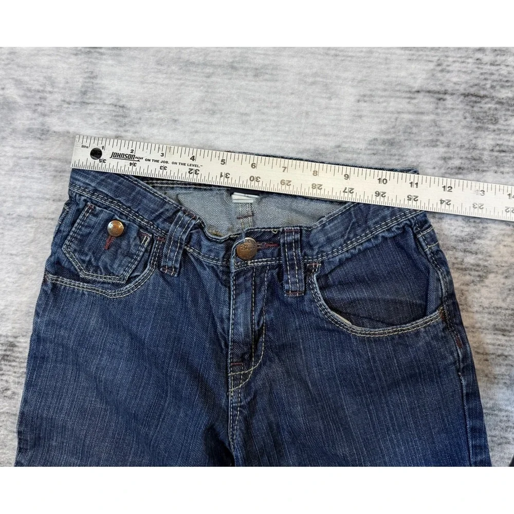 Gap Kids 1969 Dark Wash Flare Leg Jeans Slim Fit‎ Size 12 Adjustable Waist HOL07
